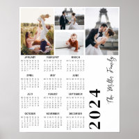 2024 Calendar minimalist multiphoto
