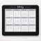 2024 Calendar Weekly Black White Large Print