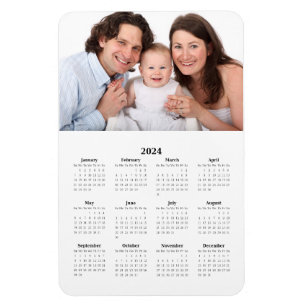 2024 Calendar with Custom Photo Magnet