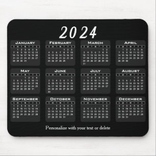 2024 Calendar - Year Mouse Mat