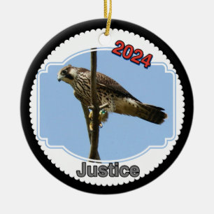 2024 Ceramic Circle Ornament Justice