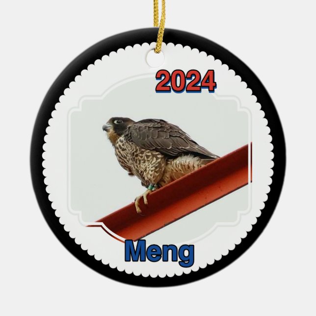 2024 Ceramic Circle Ornament Meng (Front)