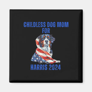 2024 Childless Dog Mum For Harris 2024  Magnet