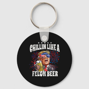 2024 Chillin Like A Felon Beer  Key Ring