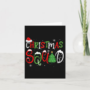2024 Christmas Squad Funny Xmas Tree Family Matchi Card
