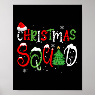 2024 Christmas Squad Funny Xmas Tree Family Matchi Poster
