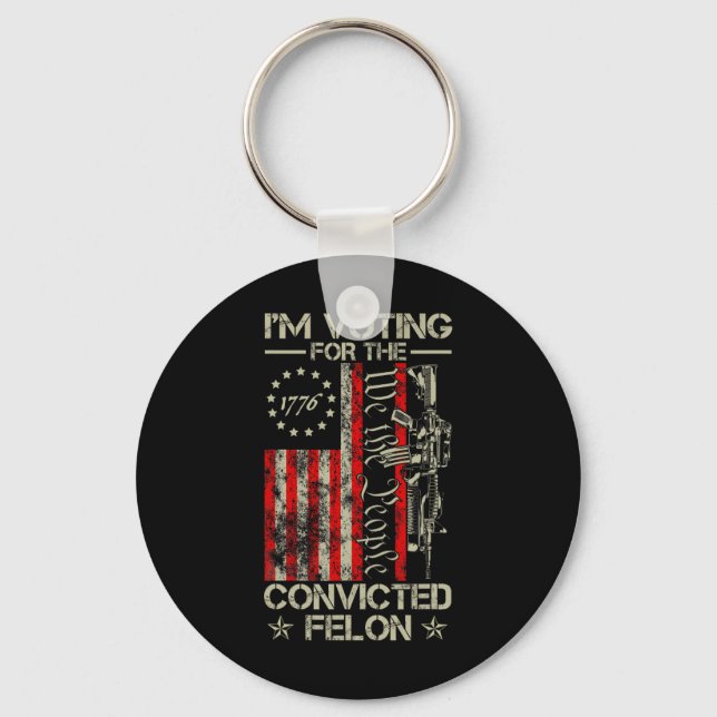 2024 Convicted Felon12  Key Ring (Front)