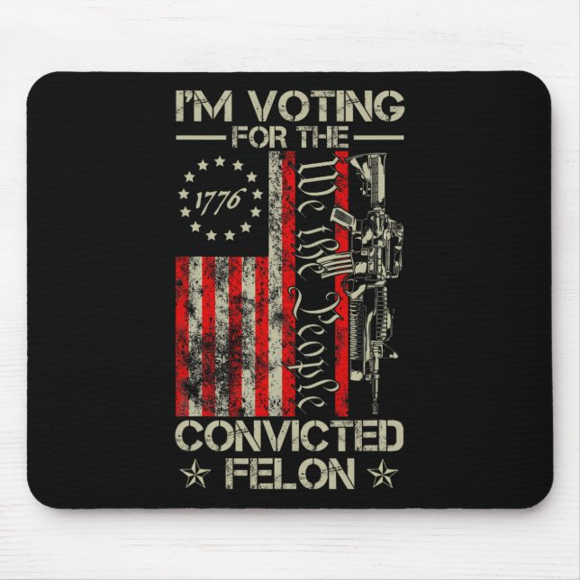 2024 Convicted Felon12  Mouse Mat (Front)