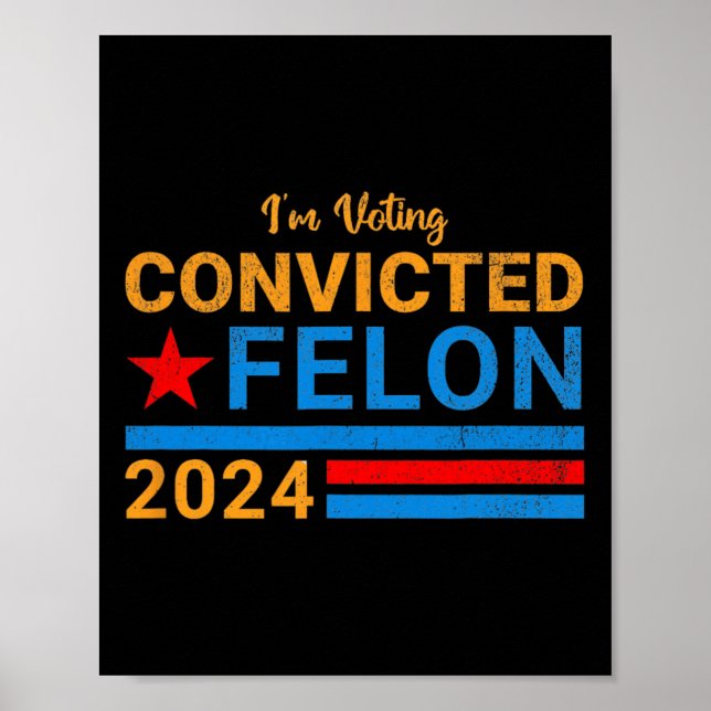 2024 Convicted Felon14  Poster (Front)