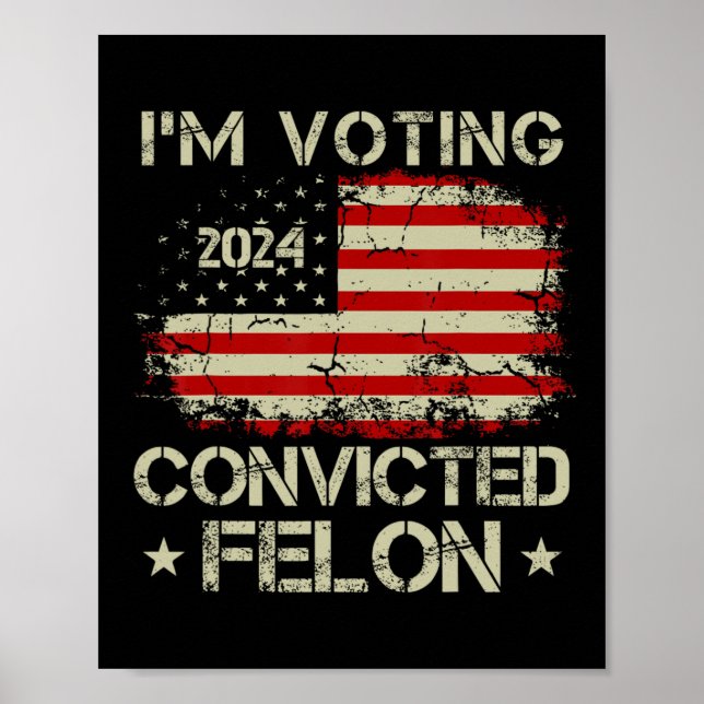 2024 Convicted Felon22  Poster (Front)