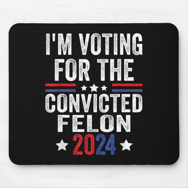 2024 Convicted Felon23  Mouse Mat (Front)