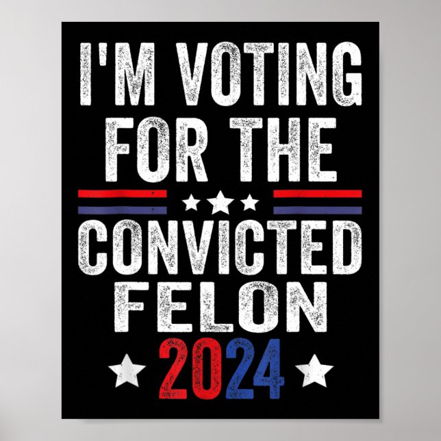 2024 Convicted Felon23  Poster (Front)