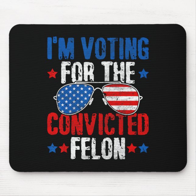 2024 Convicted Felon33  Mouse Mat (Front)