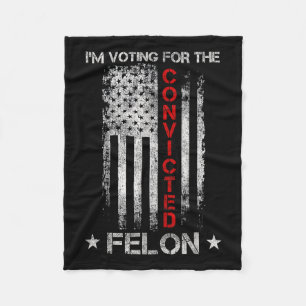 2024 Convicted Felon5 Fleece Blanket
