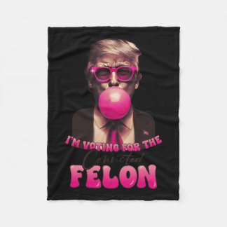 2024 Convicted Felon8 Fleece Blanket