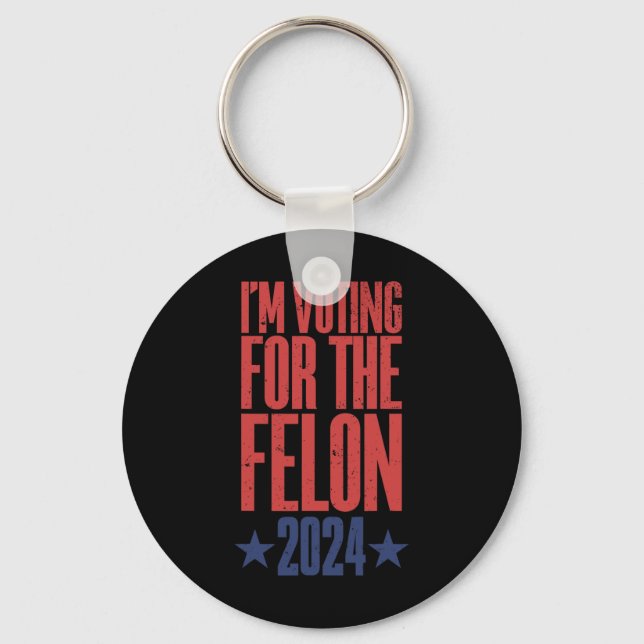 2024 Convicted Felon9  Key Ring (Front)