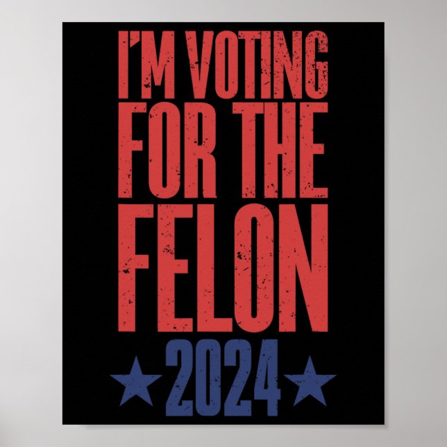 2024 Convicted Felon9  Poster (Front)