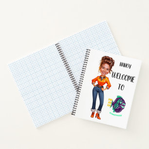 2024 Corporate New Faces Custom Caricatures Notebook