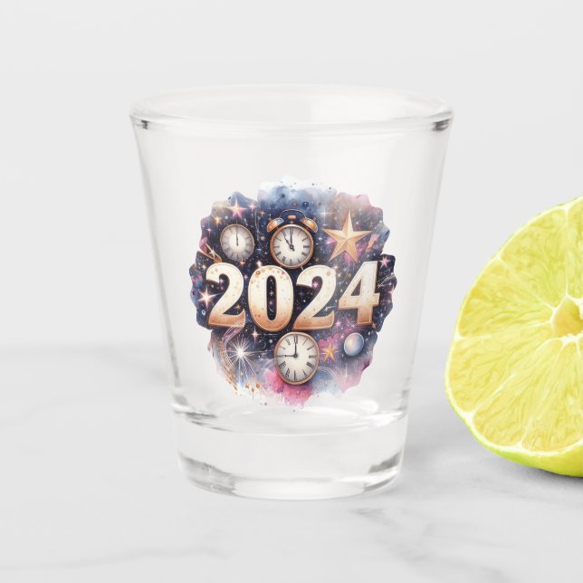 2024 Countdown Shot Glass (Front)