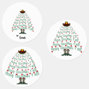 2024 Cowboy Christmas Tree Round