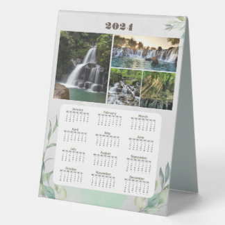 2024 Customisable Desk Calendar Table Tent - 6x8" 