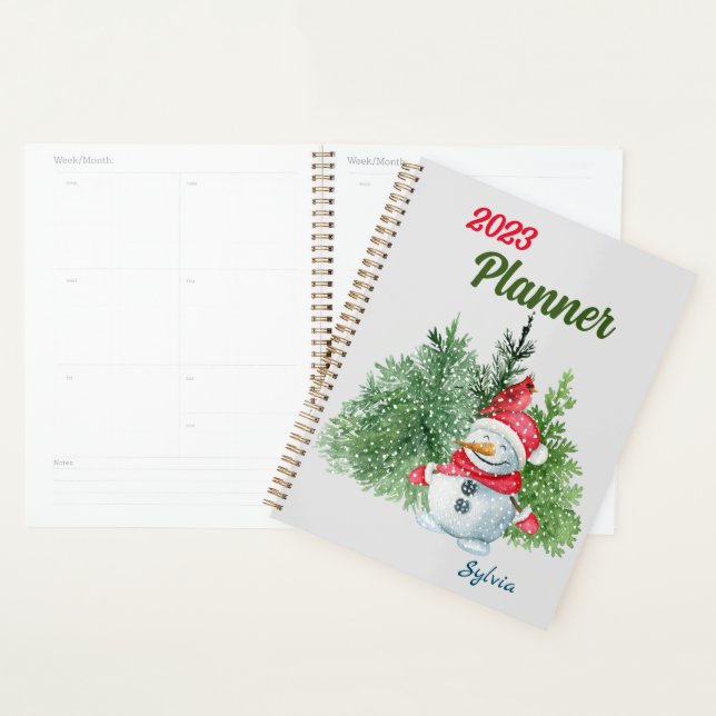 2024 cute snowman  planner (Display)