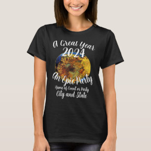 2024 Dinner Happy Hour Girls Boys Night Out Wine T-Shirt