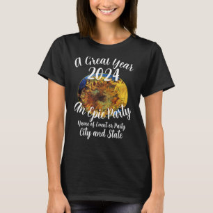2024 Dinner Party Holiday Cocktail Wine Cheese T-Shirt