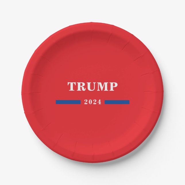 2024 Donald Trump Paper Plate (Front)