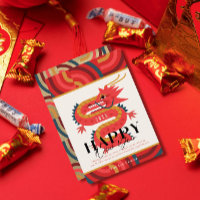 2024 Dragon Red Chinese New Year Holiday Card