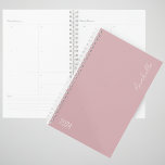 2024 Dusky Pink Week & Month Personalised Planner<br><div class="desc">Introducing the 2024 Dusky Pink Personalised Month and Week Planner, a sophisticated and stylish companion designed to bring a touch of elegance to your organisational routine. This planner seamlessly blends functionality with aesthetic appeal, making each day a delight to plan and conquer. The dusky pink cover sets the tone for...</div>