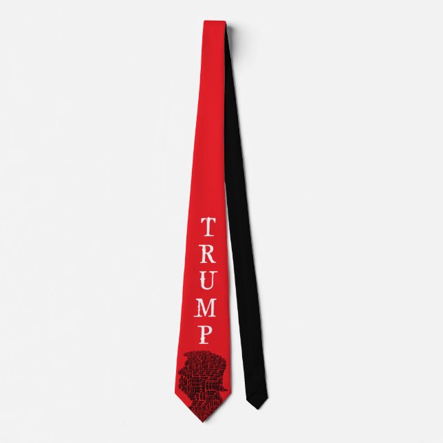 2024 Election Donald Trump For President Red Black Tie (Front)