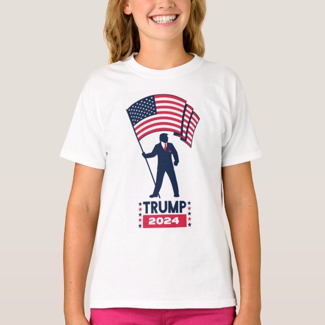 2024 Election Logo Donald Trump For  President T-S T-Shirt (Front)