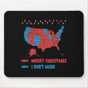 2024 Election Map Merry Christmas Red Voters Trump Mouse Mat