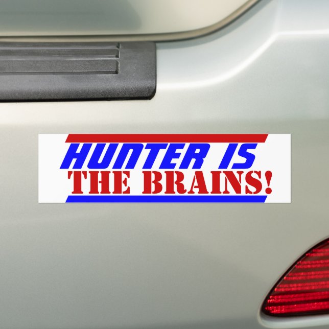 2024 election President BIDEN Hunter is the brains Bumper Sticker (On Car)