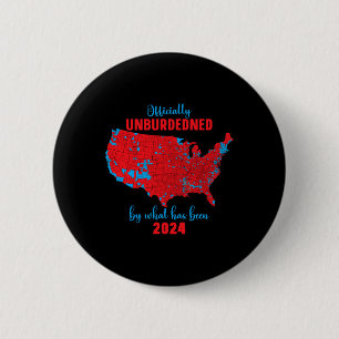 2024 Election Results Map Trump Win 6 Cm Round Badge