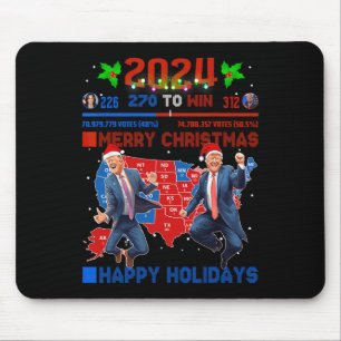 2024 Electoral Map Merry Christmas Trump Landslide Mouse Mat