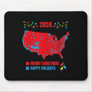 2024 Electoral Map Merry Christmas Trump Landslide Mouse Mat