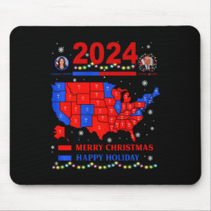 2024 Electoral Map Merry Christmas Trump Landslide Mouse Mat