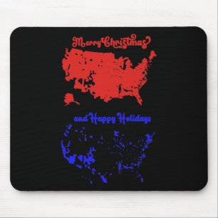 2024 Electoral Map Merry Christmas Trump Landslide Mouse Mat