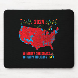 2024 Electoral Map Merry Christmas Trump Landslide Mouse Mat