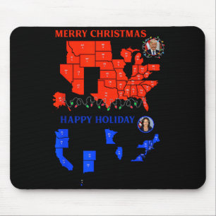 2024 Electoral Map Merry Christmas Trump Landslide Mouse Mat