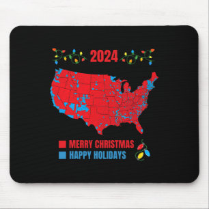 2024 Electoral Map Merry Christmas Trump Landslide Mouse Mat