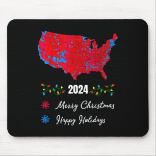 2024 Electoral Map Merry Christmas Trump New Presi Mouse Mat