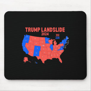 2024 Electoral Map Trump 312 Landslide  Mouse Mat