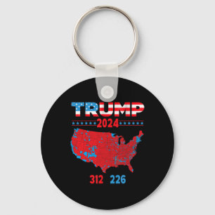 2024 Electoral Map Trump 312 Red 2024 Election Res Key Ring