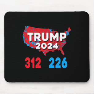 2024 Electoral Map Trump 312 Red Election 2024 Res Mouse Mat