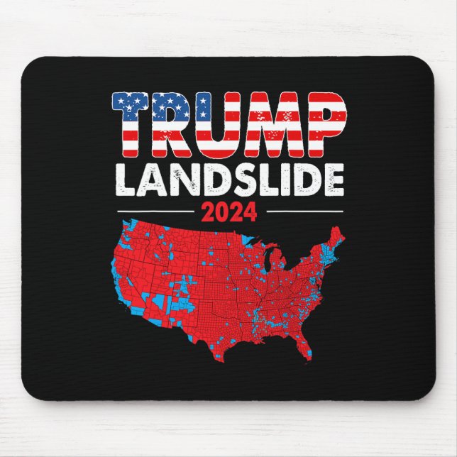 2024 Electoral Map Trump Landslide Red Election Ma Mouse Mat (Front)