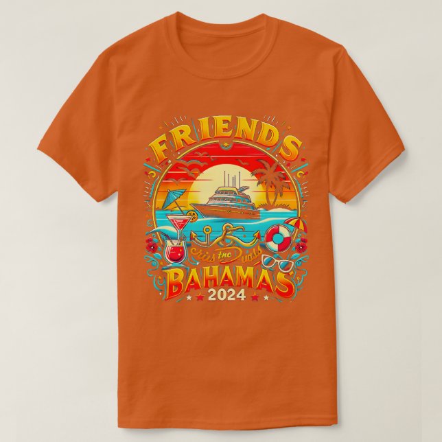 2024 Family Cruise Squad Matching Friend Group Tea T-Shirt (Design Front)