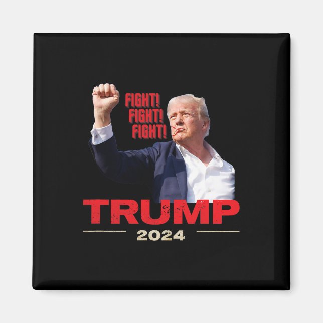 2024 Fight Fight Fight July 13th Trump Rally  Magnet (Front)